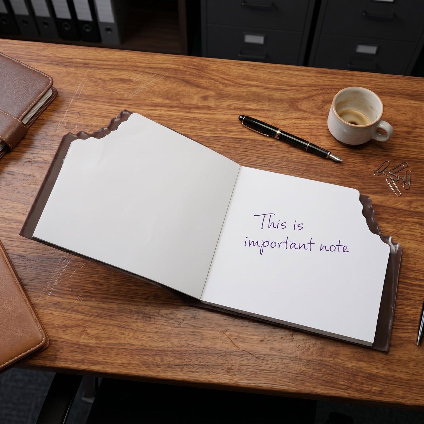 Chocolate Shaped Notebook / Diary 60 Pages (1 Pc)